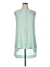 H&M 100% Polyester Green Sleeveless Blouse Size 14 - photo 1