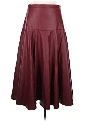 Zara Faux Leather Skirt (view 1)