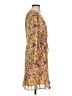 Ann Taylor LOFT 100% Polyester Floral Tan Casual Dress Size XS - photo 4