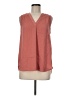 Alfani 100% Polyester Orange Sleeveless Blouse Size M - photo 1