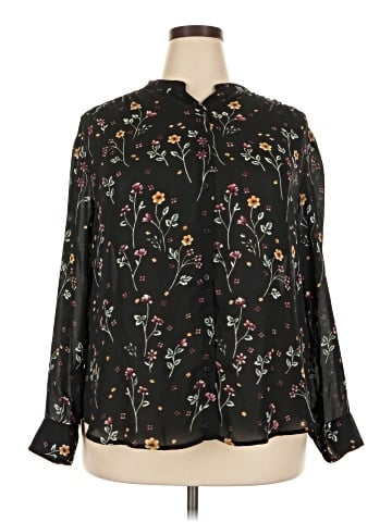 Faded Glory Long Sleeve Blouse (view 1)