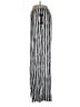 Larry Levine 100% Rayon Stripes Silver Overalls Size 12 - photo 5