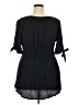 Ellos 100% Rayon Black 3/4 Sleeve Blouse Size 18 - photo 2