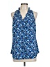 CAbi 100% Polyester Blue Sleeveless Blouse Size L - photo 1