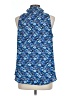 CAbi 100% Polyester Blue Sleeveless Blouse Size L - photo 2