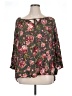 Fred David 100% Rayon Floral Green 3/4 Sleeve Blouse Size 1X - photo 1