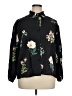 Unbranded Floral Black Long Sleeve Blouse Size XL - photo 1