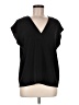 H&M Black Short Sleeve Blouse Size 6 - photo 1