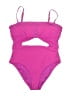 Sanctuary Solid Pink Purple One Piece Swimsuit Size L - photo 1