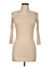 Say What? Tan 3/4 Sleeve Top Size L - photo 1