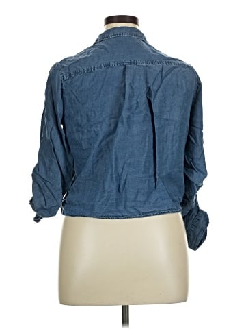 Velvet Heart 3/4 Sleeve Button-Down Shirt (view 2)