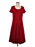 Talbots Solid Red Casual Dress Size 8 - photo 1