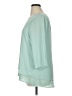 The Limited Outlet 100% Polyester Teal 3/4 Sleeve Blouse Size XL - photo 5