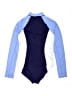 Lands' End Color Block Blue Rash Guard Size 6 - photo 2