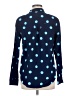 St. John's Bay 100% Cotton Polka Dots Blue Long Sleeve Button-Down Shirt Size M - photo 2