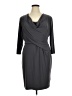 Evan Picone Solid Gray Cocktail Dress Size 16 - photo 1