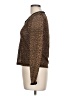 6 Degrees Animal Print Brown Long Sleeve Blouse Size L - photo 5