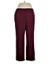 Kasper Solid Burgundy Casual Pants Size 14W - photo 1