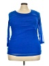 Alfani 100% Nylon Blue 3/4 Sleeve Top Size 3X - photo 1