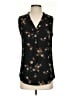 Jon & Anna 100% Polyester Floral Black Sleeveless Blouse Size S - photo 1