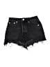 Zara Black Denim Shorts Size 0 - photo 1