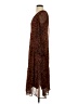 Ann Taylor LOFT 100% Polyester Animal Print Brown Casual Dress Size 4 - photo 5