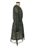 Ichi 100% Polyester Paisley Green Casual Dress Size S - photo 4