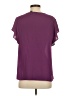 Halogen 100% Polyester Purple Short Sleeve Blouse Size S - photo 2