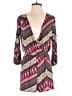 Honey Punch Chevron-herringbone Burgundy Romper Size S - photo 1