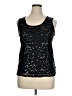 Always Indigo 100% Polyester Black Sleeveless Blouse Size XL - photo 1