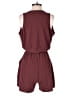 Active by Old Navy Solid Burgundy Romper Size M - photo 2