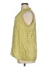 Flax Tweed Yellow Sleeveless Blouse Size 14 (L) - photo 5