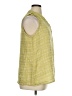 Flax Tweed Yellow Sleeveless Blouse Size 14 (L) - photo 4