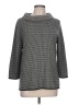 Talbots 100% Wool Houndstooth Gray Wool Pullover Sweater Size L - photo 1