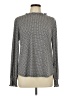 Adrianna Papell Houndstooth Gray Long Sleeve Blouse Size L - photo 1