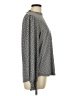 Adrianna Papell Houndstooth Gray Long Sleeve Blouse Size L - photo 4