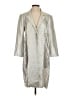 BCBGMAXAZRIA Metallic Silver Coat Size S - photo 1