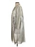 BCBGMAXAZRIA Metallic Silver Coat Size S - photo 5