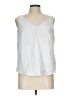Fancyinn 100% Polyester White Sleeveless Blouse Size L - photo 1