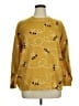 Shein Curve 100% Polyester Print Gold Pullover Sweater Size 16 Plus (2) - photo 1