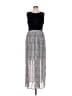 Apt. 9 Houndstooth Gray Casual Dress Size L - photo 1