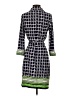 Laundry by Shelli Segal Print Blue Casual Dress Size 4 - photo 2