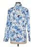 L.L.Bean Print Blue Long Sleeve Blouse Size M - photo 2