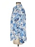 L.L.Bean Print Blue Long Sleeve Blouse Size M - photo 5