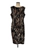 En Focus Animal Print Brown Cocktail Dress Size M (estimated) - photo 1