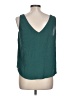 Fancyinn 100% Polyester Teal Sleeveless Blouse Size L - photo 2
