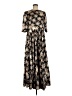 STOGOVA 100% Polyester Floral Black Casual Dress Size M (estimated) - photo 1