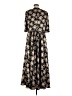 STOGOVA 100% Polyester Floral Black Casual Dress Size M (estimated) - photo 2