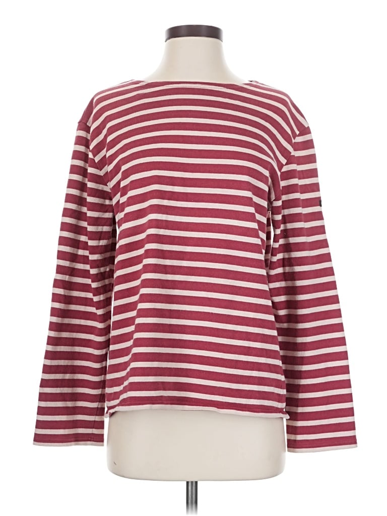 Pre-owned Saint James Long Sleeve T-shirt In Burgundy