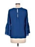 Violet & Claire 100% Polyester Blue 3/4 Sleeve Blouse Size M - photo 2